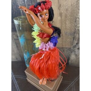 Vintage Sweet Leilani Hawaiian Hula Girl Collectible Doll 1984 With Stand